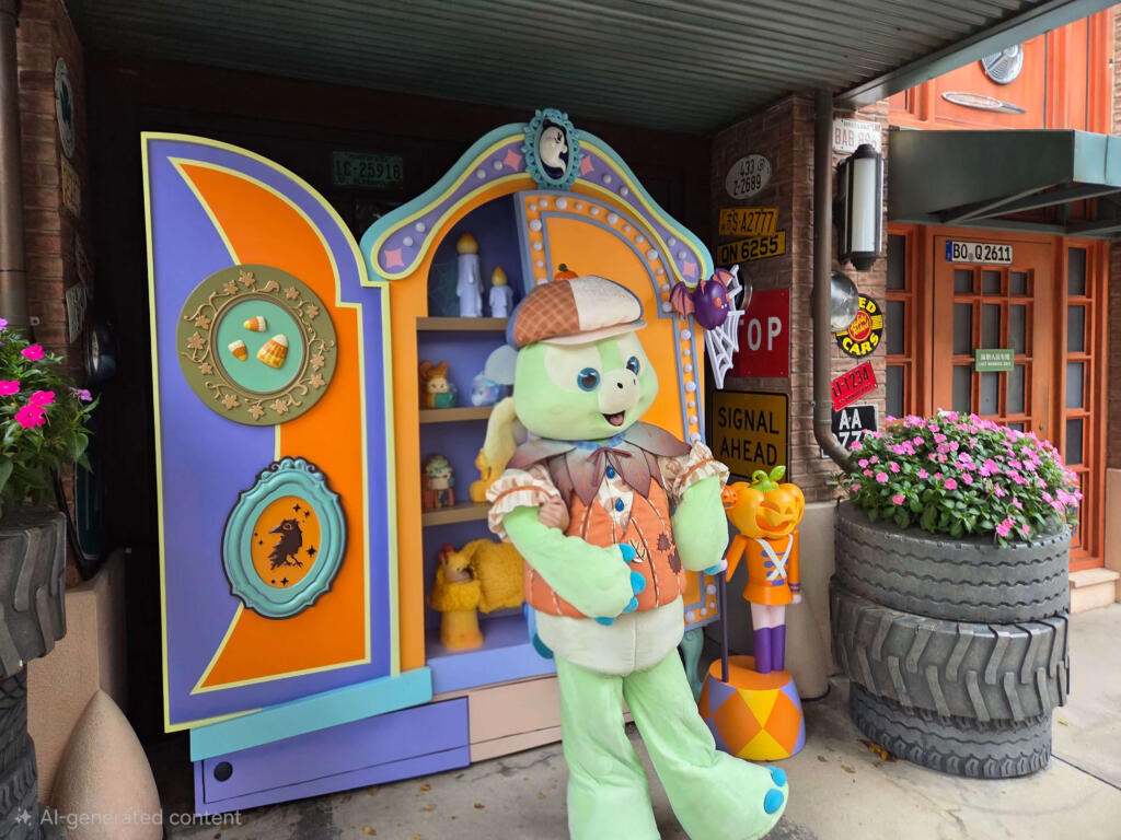 ถ่ายรูปกับ Olu mel จาก duffy and friends เต้าน้อยใจดี ที่ Shanghai Disneyland (9)